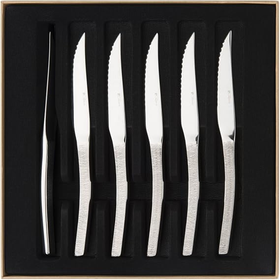 Guy Degrenne 206292 Set with 6 Steak Knives – Black