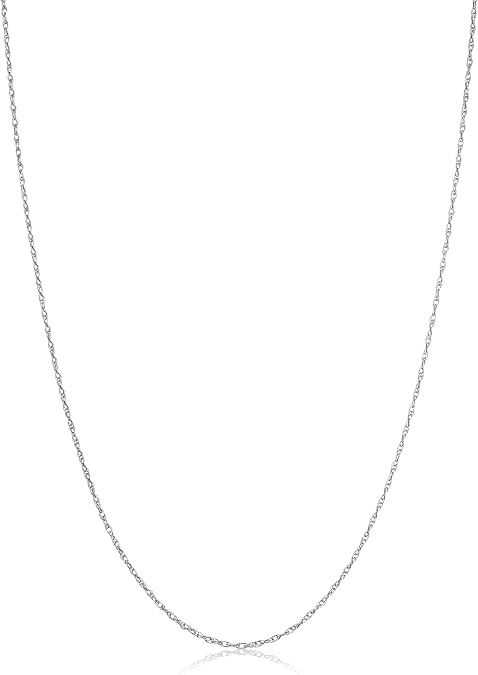 Kooljewelry Sterling Silver Rope Chain Necklace for Women