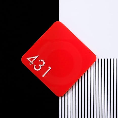 Perspex 431 Red Cast Acrylic Sheet - 297x210x3mm, A4