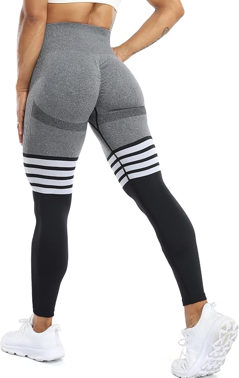 CFR Women's High Waist Workout Seamless Scrunch Booty Leggings Butt Lift Gym Fitness Girl Sport Active Yoga Pants