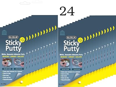 Alcolin Sticky Putty Museum, 24 Pack - Wont Dry Out