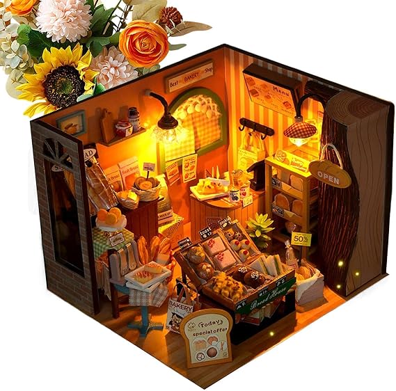 Mini House Building Kit Diorama Model Craft Set