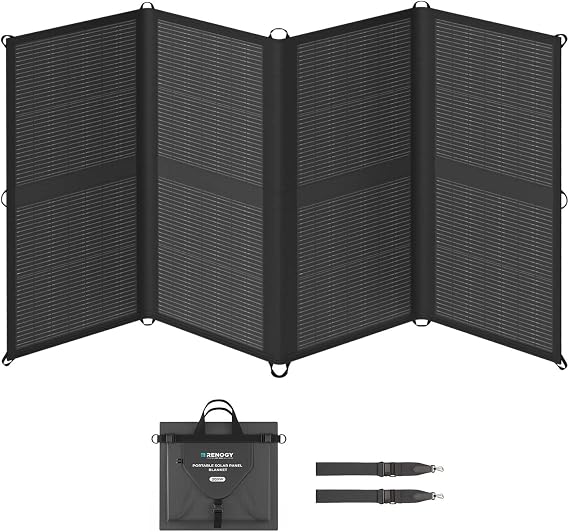 Renogy 200W Portable Solar Panel for Power Stations, 25% High Efficiency