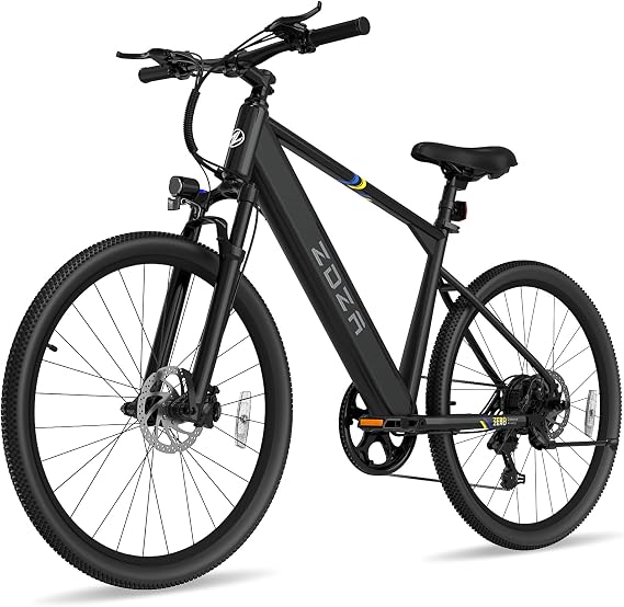 ZDZA Electric Bike, 1000W Peak Motor, 26 E Bike for Adults, 40 Miles Range & 22 Mph Ebike, Electric Bicycle for Commute, 7 Speed & Colorful LCD Display