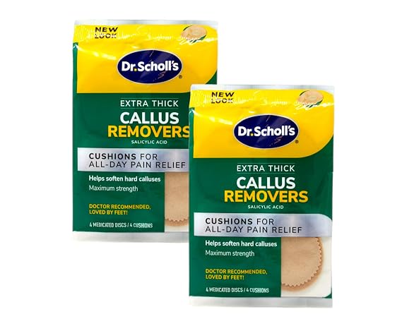 Dr. Scholl's Callus Removers Extra Thick Soft Cushions 4 Each (Pack of 2) by Dr. Scholl's