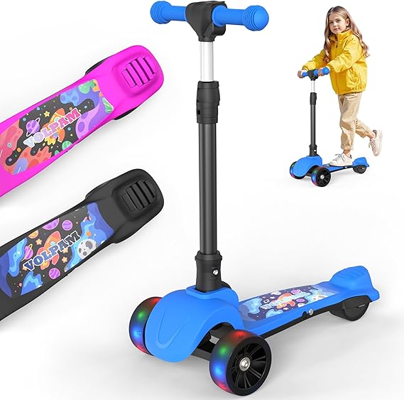 Electric Scooter, 350W/500W Motor, 21/28/40 Miles Long Range, 19 MPH Max Speed, 8.5" Solid Tire, Lightweight EScooter with Dual Brakes & Lights, APP
