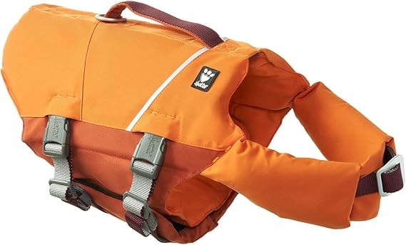 Hurtta ECO Life Savior, Dog Life Jacket, Buckthorn, 60-80 lb