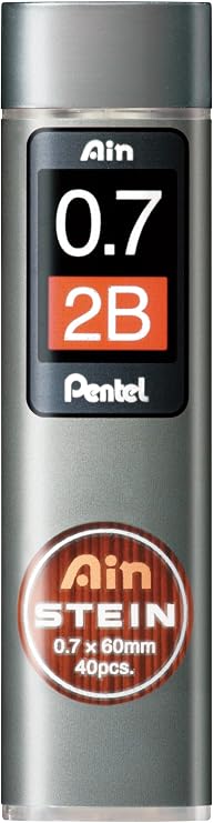 Pentel Mekanik Kurşun Kalem Ucu, 40 Adet, 0.7 mm, 2B