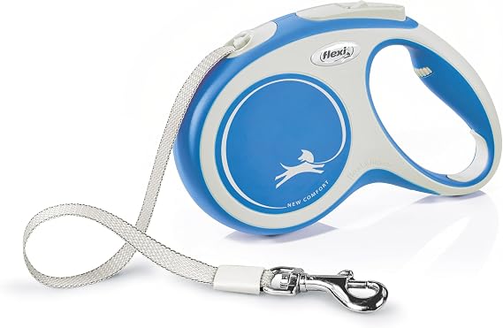 FLEXI Comfort Tape Retractable Dog Leash, Medium, 16 ft - Blue