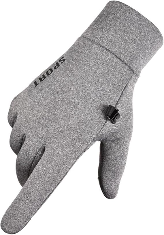 Winter Touch Screen Gloves Men's Winter Gloves, Riding Plus Fleece Warm Touch Screen 5-Finger Gloves, Fishing Mountaineering Outdoor Sports Waterproof Gloves Touch Screen Gloves