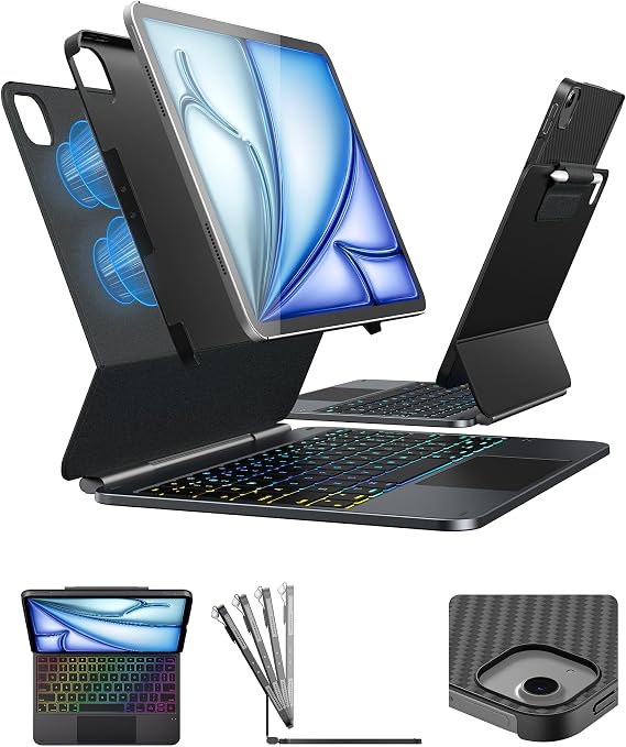 typecase Edge+ Keyboard Case for iPad Air 11/10.9, Portrait & Tablet Modes