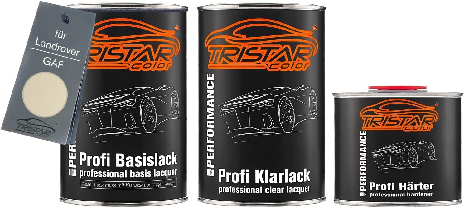 TRISTARcolor Car paint Set can ready for spraying for Landrover GAF Nazca Sand Metallic Base coat + 2K clear coat 2.5l