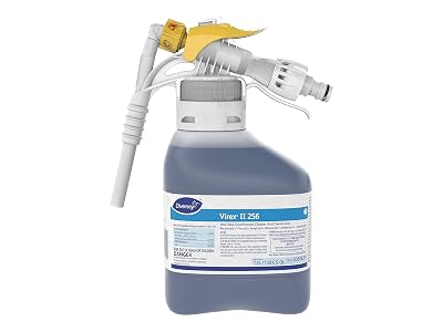 VIREX Diversey II 256 3062637 Liquid Disinfectant Cleaner and Deodorant, Hospital Grade Floor Cleaner with Mint Scent, Ready-to-Dispense RTD Concentrate, 1.5-Liter