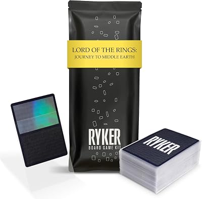 Ryker | Compatible with Lord of The Rings: Journey to Middle Earth Card Sleeve Kit | Board Game Card Sleeves Clear
