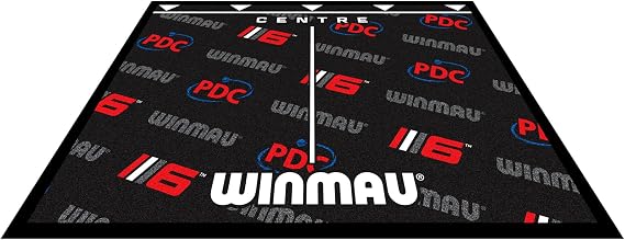 WINMAU Dart Mat with Throw Line for Soft Tip and Steel Tip - Available in Outshot and Clearzone Style