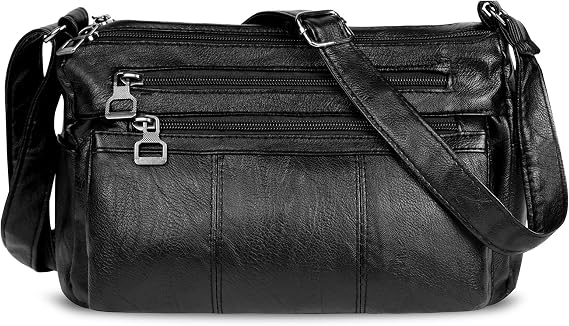 Women's Shoulder Bag Crescent Shoulder Bag PU Leather Ladies Handbag Mini Hobo Bag Purse Trendy Everyday Handbag Half Moon Bag with Zipper for Dating Shopping Travel