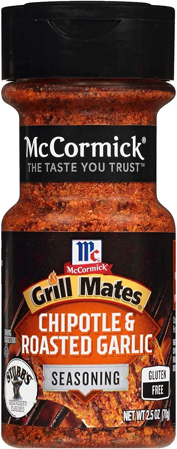 McCormick Grill Mates Seasoning Chipotle & Roasted Garlic 2.5 Oz (Pack Of 6)