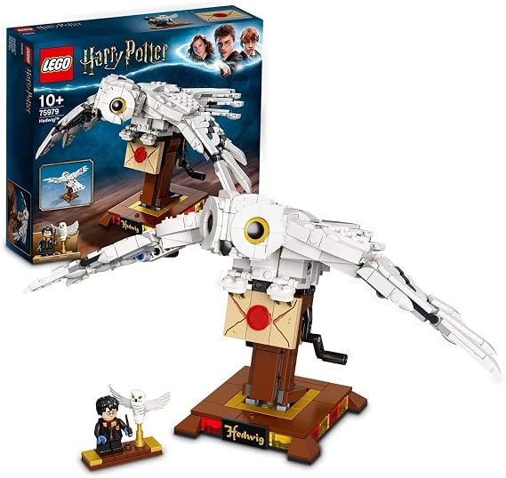 LEGO Harry Potter Hedwig 75979 Cool, Collectible, Mechanical Toy, Hedwig the Owl Delivering a Letter from Hogwarts; Great Christmas or Birthday Gift for Kids Who Love Harry Potter Toys (630 Pieces)