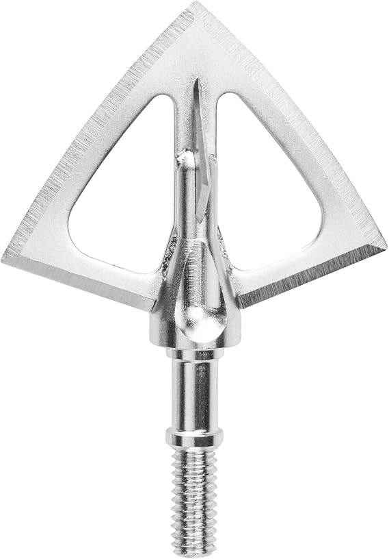 SIK F4 4-Blade Cut on Contact Fixed Blade Broadhead, Silver, One Size (ABH101F4)