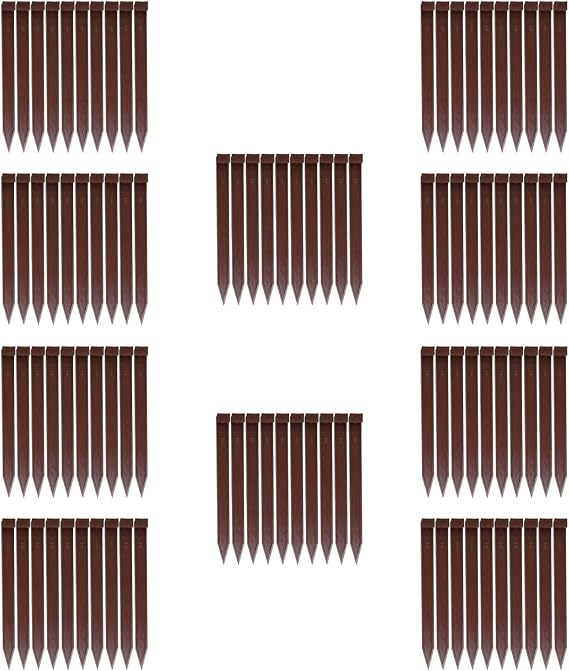 EasyFlex Nylon Landscape Anchoring Stakes, 100 Count, Brown