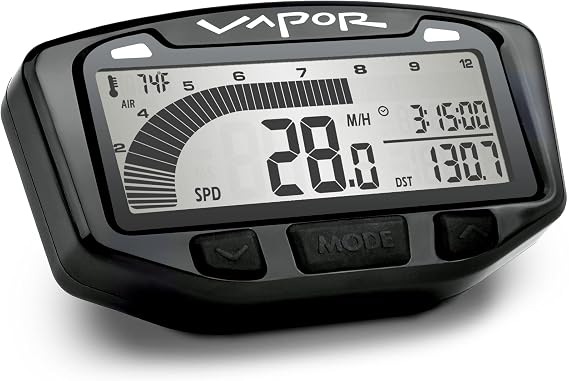 Trail Tech 752-114 Vapor Digital Speedometer Tachometer Gauge Kit, 2000-2019 Polaris Sportsman Ranger RZR ACE