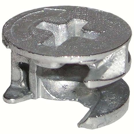 15mm x 9.5mm Thin Cam Lock Disc Nut Furniture Connector Fastener (10 Pieces) ...