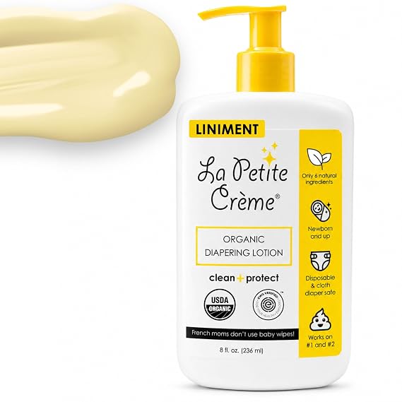 La Petite Creme Premium Diapering Lotion - Liniment Diaper Rash Cream, 8 oz