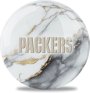 On The Ball Bowling NFL Green Bay Packers Marble Undrilled Bowling Ball