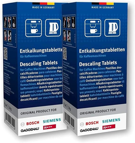 SIEMENS Bosch Neff Gaggenau KAHVE MAKİNALARI İÇİN 12 kireç çözücü tablet No: 310967