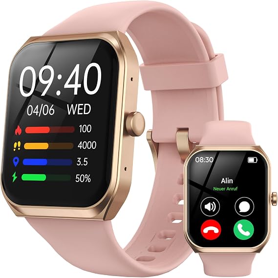 TUYOMA Smartwatch 1.91 Inch Unisex Fitness Tracker Heart Rate