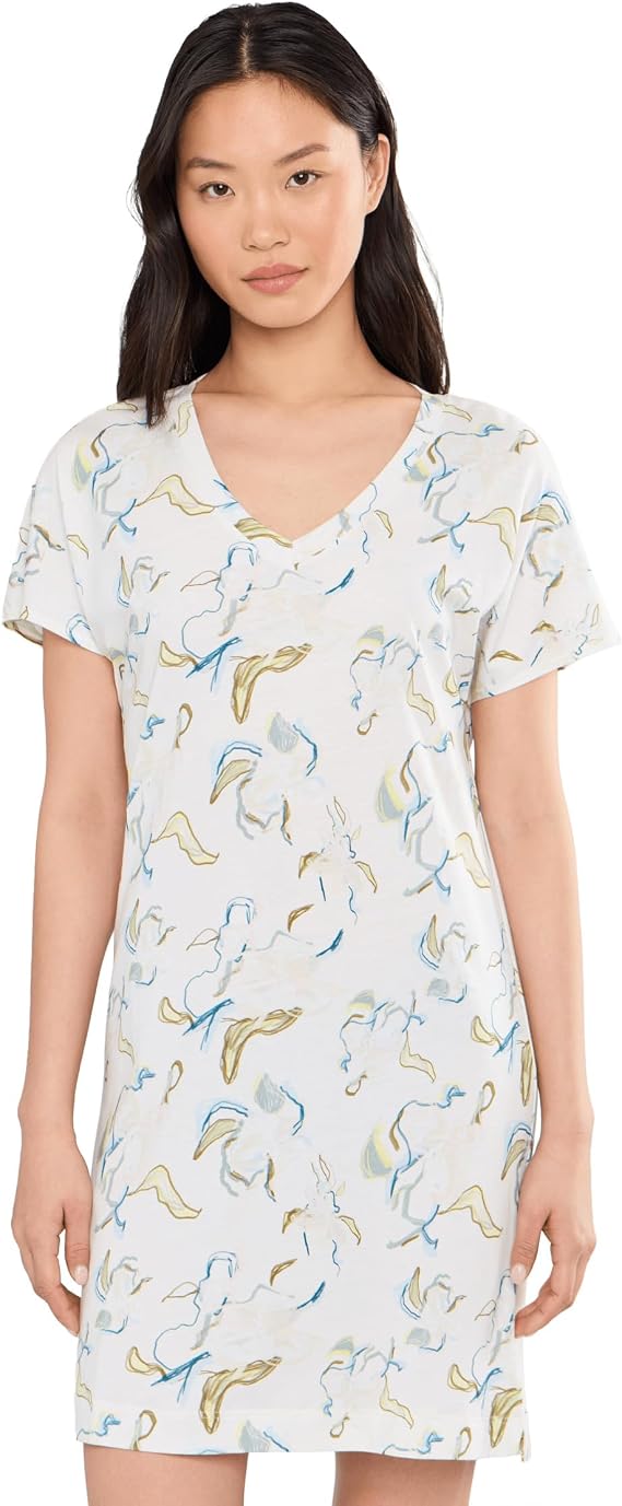 HANRO Women's Sleep and Lounge Short Sleeve Nightgown