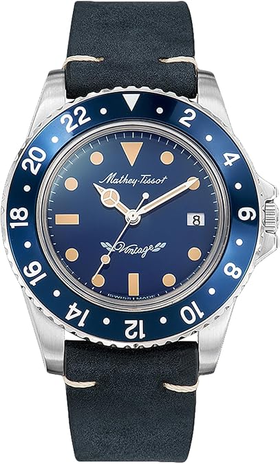 Mathey-Tissot Rolly Vintage Blue Dial Mens Watch H900ALBU