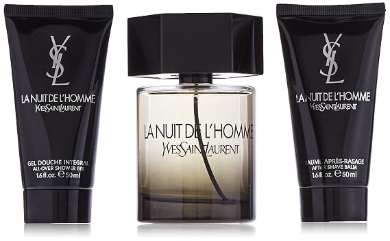 Yves Saint Laurent La Nuit De L'Homme for Men 3 Piece Gift Set