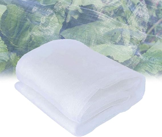 0.7mm Ultra Fine Garden Mesh Netting, Mesh Plant Cover, Row Covers for Vegetables, Multipurpose Protective Cover for Gardens with Berry Bushes, Fruit Trees, and Tomatoes (Size : 2mx15m)