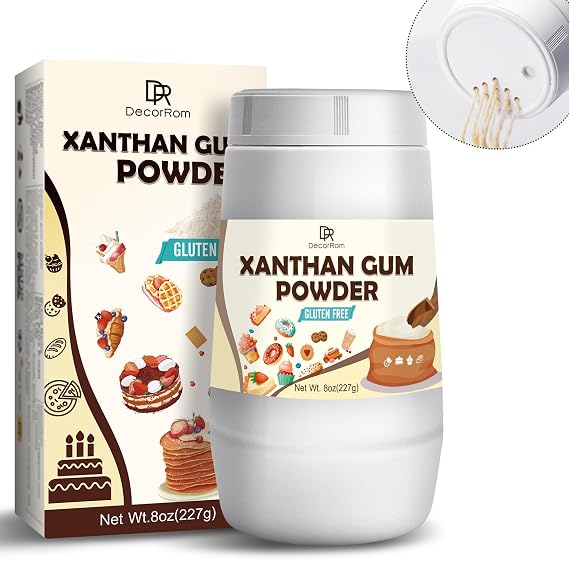 Xanthan Gum Powder 8oz - Pure Xanthan Gum Thickener for Baking and Cooking - Gluten Free & Keto Friendly - Natural Vegan Xanthan Gum Thickening Agent for Cake, Ice Cream, Sauces, Soups, Yogurt, Candy