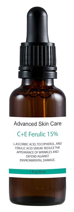 15% Vitamin C Face Serum with Vitamin E and Ferulic Acid | Hydrating Formula | Rejuvenating & UV Protection (compare to skin Ceut) All Skin Type 1oz