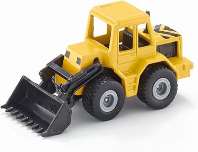 Siku 0802, Front Loader, MetalPlastic, YellowBlack, Movable Front Loader
