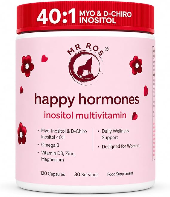 Myo & D-Chiro Inositol Supplement - 40:1 Ratio - 120 Capsules