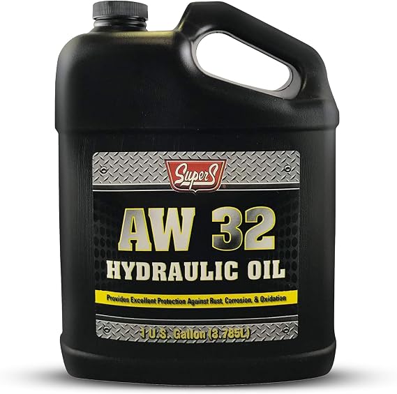 Super S Anti-Wear AW32 Hydraulic Oil for Log & Wood Splitters, Gear & Compressor Oil- Rust & Corrosion Protection- 1 Gallon