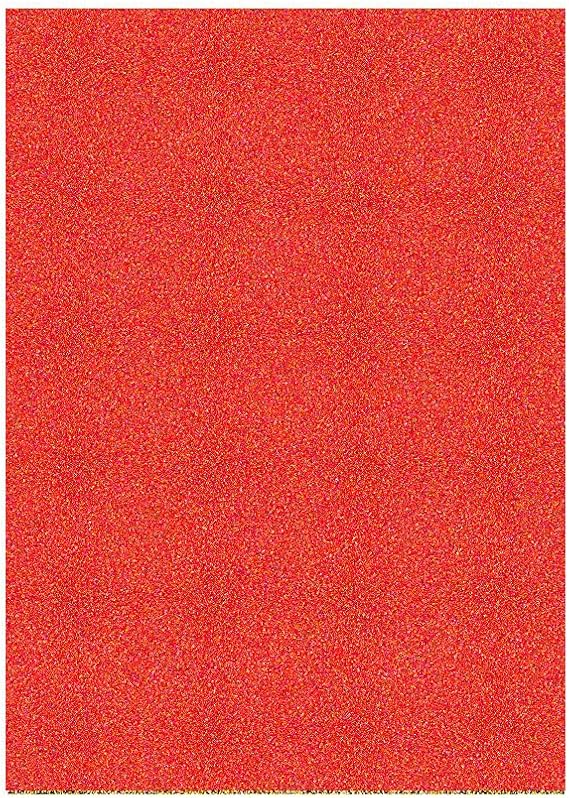 Pack of 20 A4 Size Glitter Craft Paper Sparkle Shinny Craft Sheets, Glitter Cardstock Arts and Crafts Supplies for Handcraft Scrapbook DIY Project Party Decorations(Red)