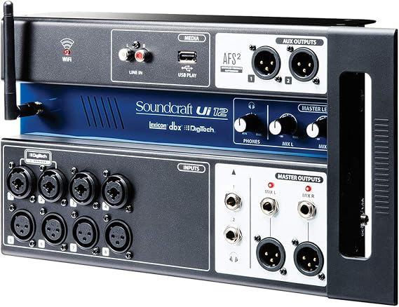 Soundcraft Ui12 12-Channel Remote-Controlled Digital Mixer - Black