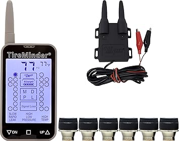 TireMinder TM-77 RV TPMS with 6 Transmitters