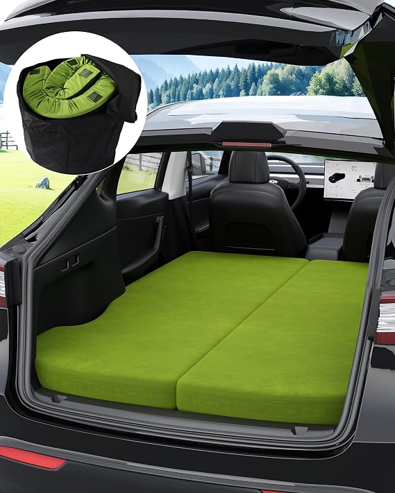 Zenzy Upgraded 2-Piece Split Memory Foam Mattress for Tesla Model Y, 4"