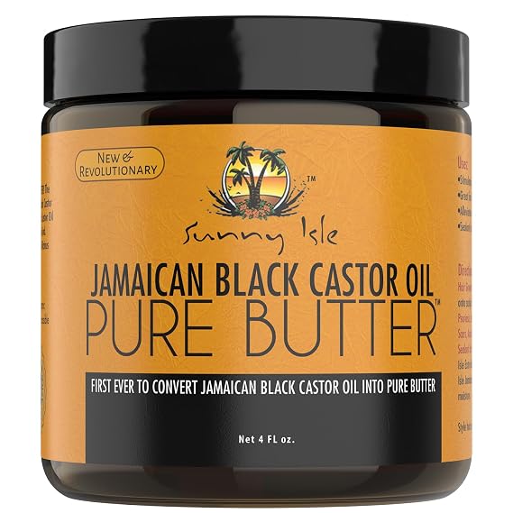 Sunny Isle Jamaican Black Castor Oil Pure Butter 4oz | Hair & Skin