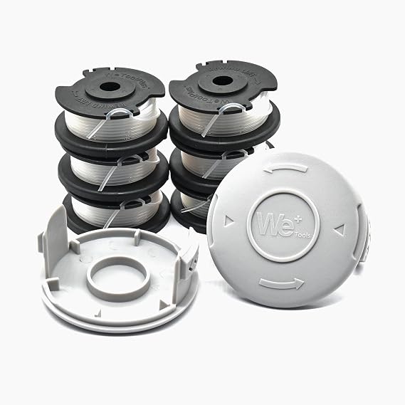 6 Spools & 2 Caps for Hyper Tough 20V Max 0.065" Heavy Duty | 6 Spools & 2 Caps for Hyper Tough 20V Max. Premium 0.065" Heavy-Duty Nylon Line. Tangle-Free & Ready to Use.