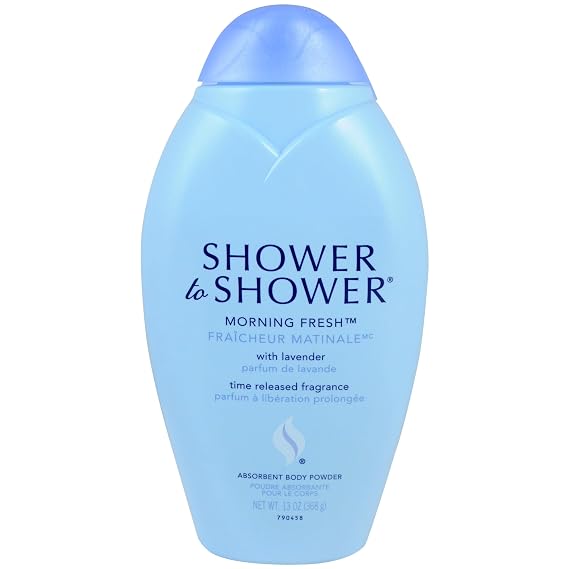 Shower to Shower Morning Fresh Body Powder for Chafing and Odor, 13 Oz