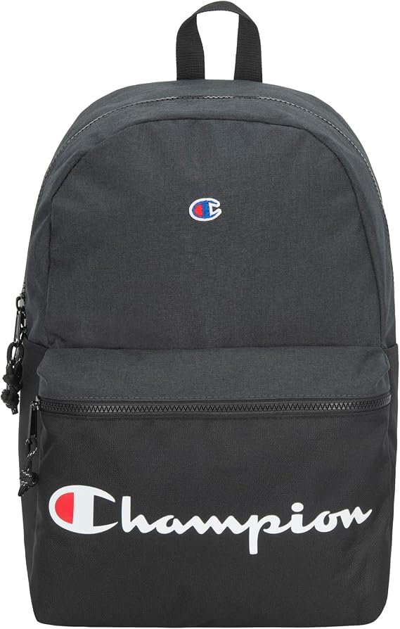 Champion unisex-adult Manuscript Backpack with Padded Adjustable Straps, Water Bottle Pocket for Work, Travel, Daily Use