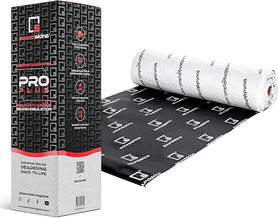 Soundskins SSPROPLUS-1 Car Sound Deadening Material - 180mil/4.5mm Triple Layer - 64.5 sqft. - Reduce Vibrations, Insulate Heat, and Minimize Resonance