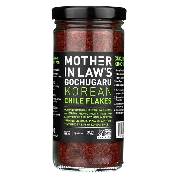 Mother in Laws Kimchi Gochugaru Korean Chile Flakes, 3.25 OZ