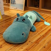 Body Pillow, Hippopotamus, Plush, Cute, Hippopotamus, Fluffy, Sleeping Pillow, Type 120, Waist Pillow, Large Size, Toy, Office, Present, Gift, Celebration, Interior Gift, Pink, Soft, For Girls, Boys, Mochi, Cute
